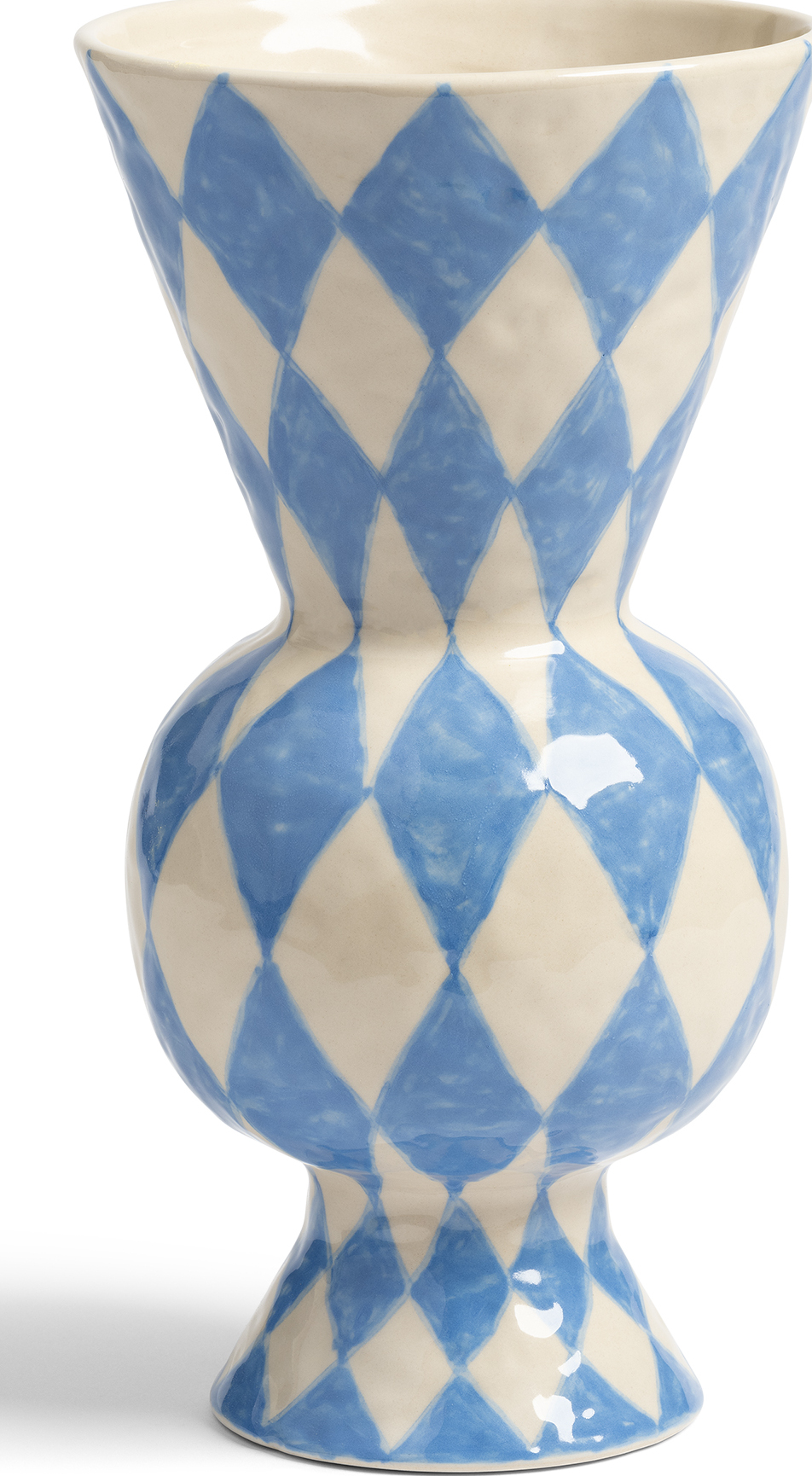 Rhombic Vase 29,5 cm, blau