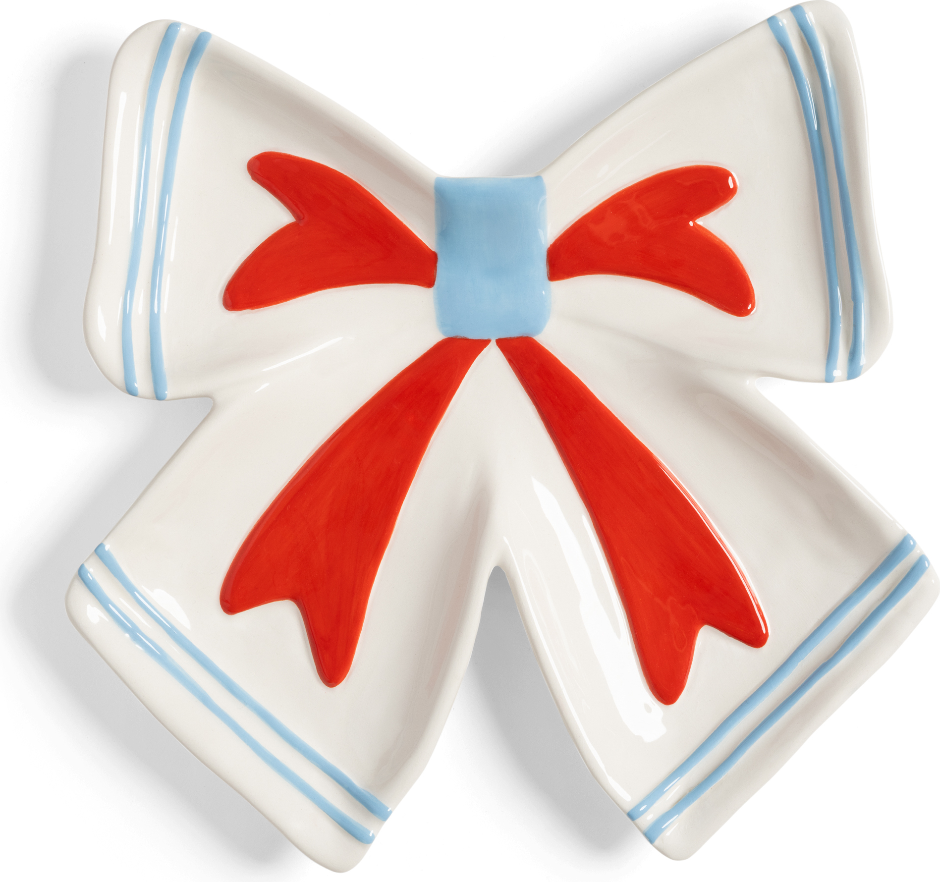 Ribbon Snackteller 22 cm, creme