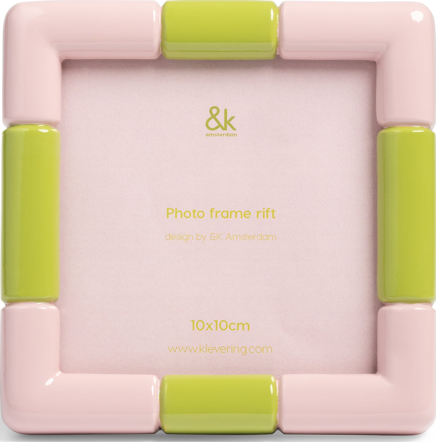 Rift Bilderrahmen quadratisch 10 x 10 cm, rosa