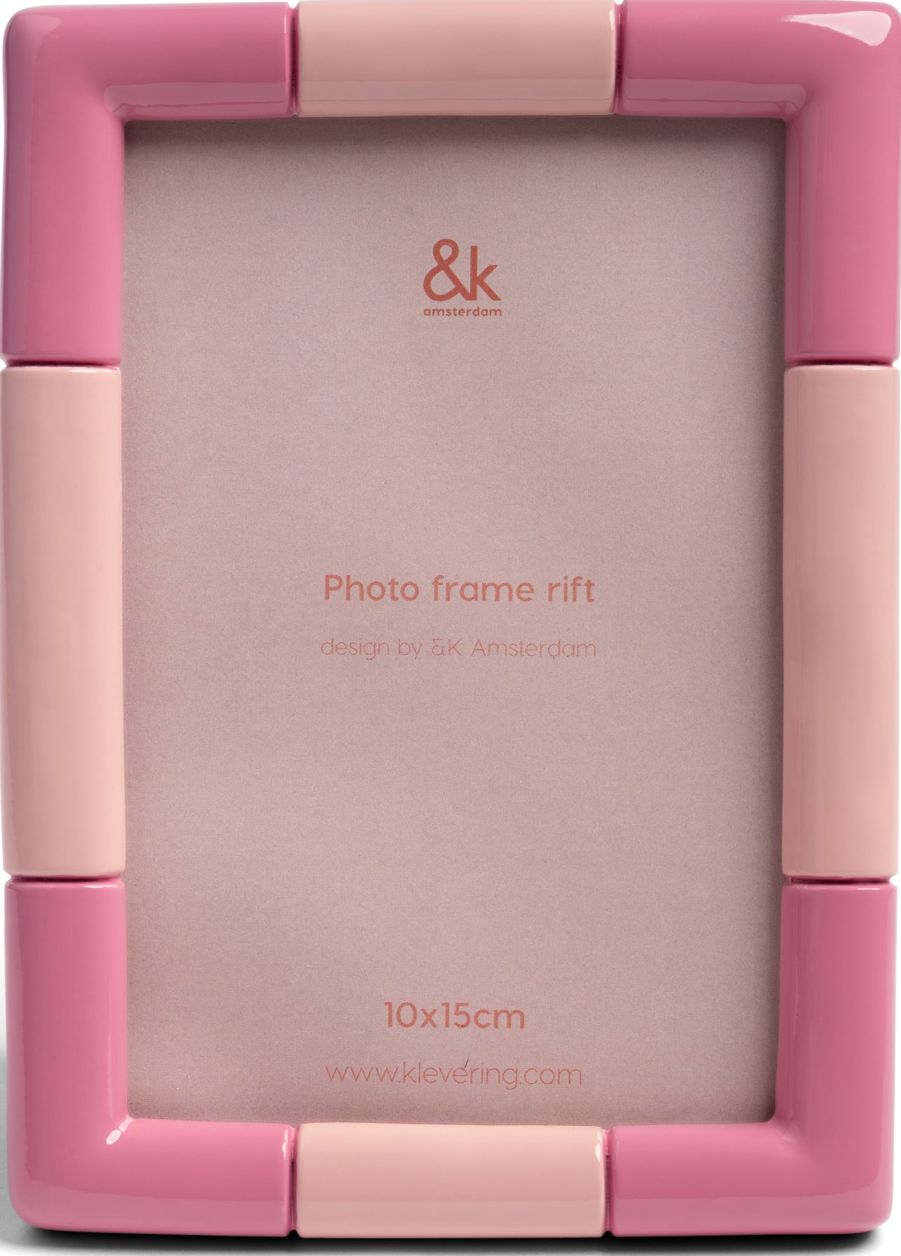 Rift Bilderrahmen rechteckig 10 x 15 cm rosa