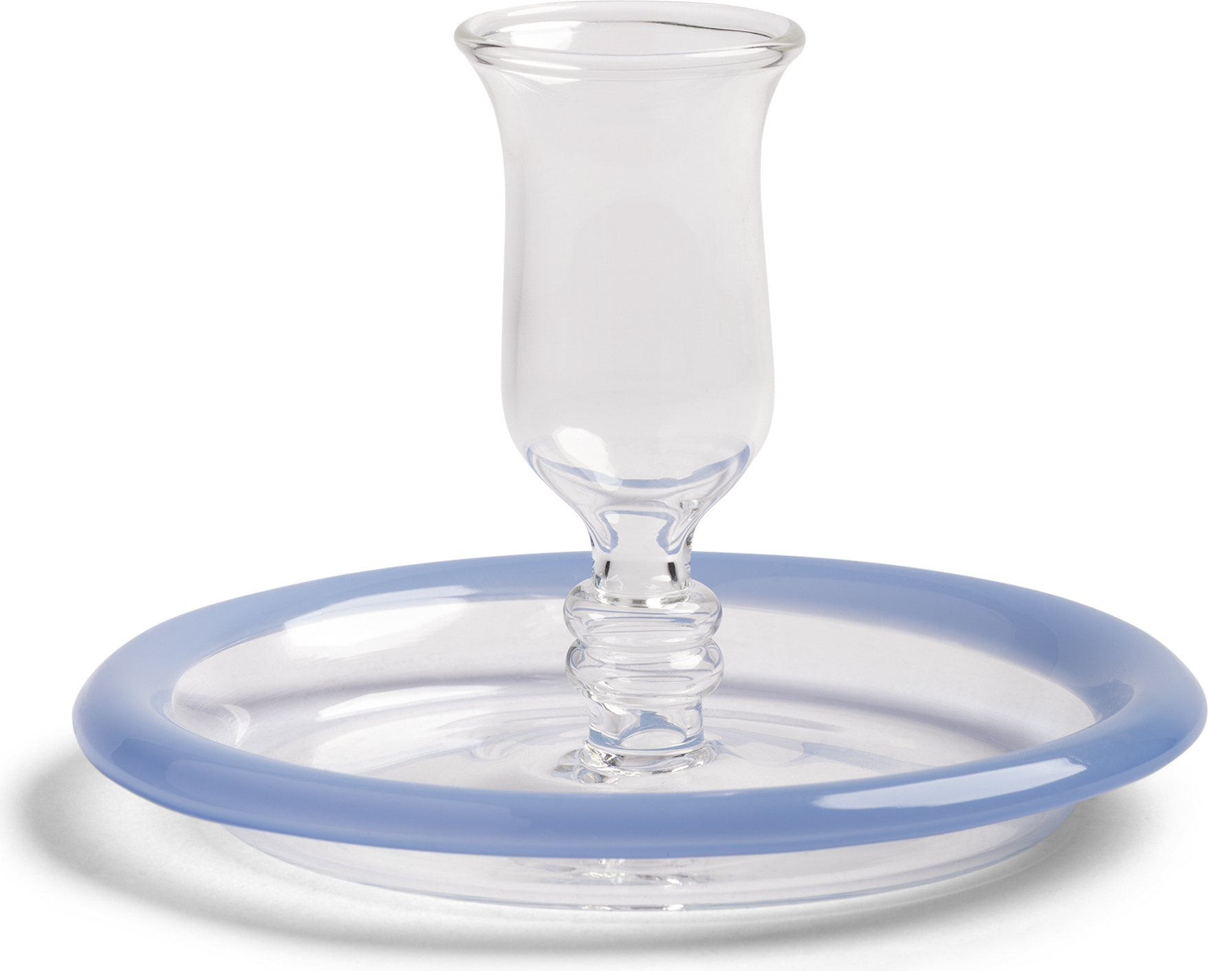 Salto Kerzenhalter für klassische Kerze 7,5 cm, transparent