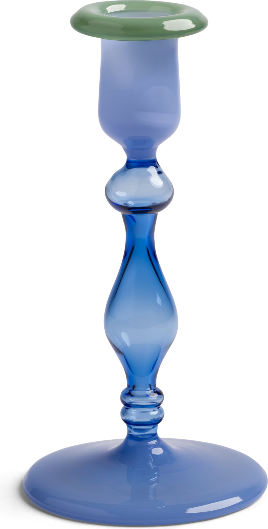 Salto Kerzenständer für klassische Kerze 16 cm, blau