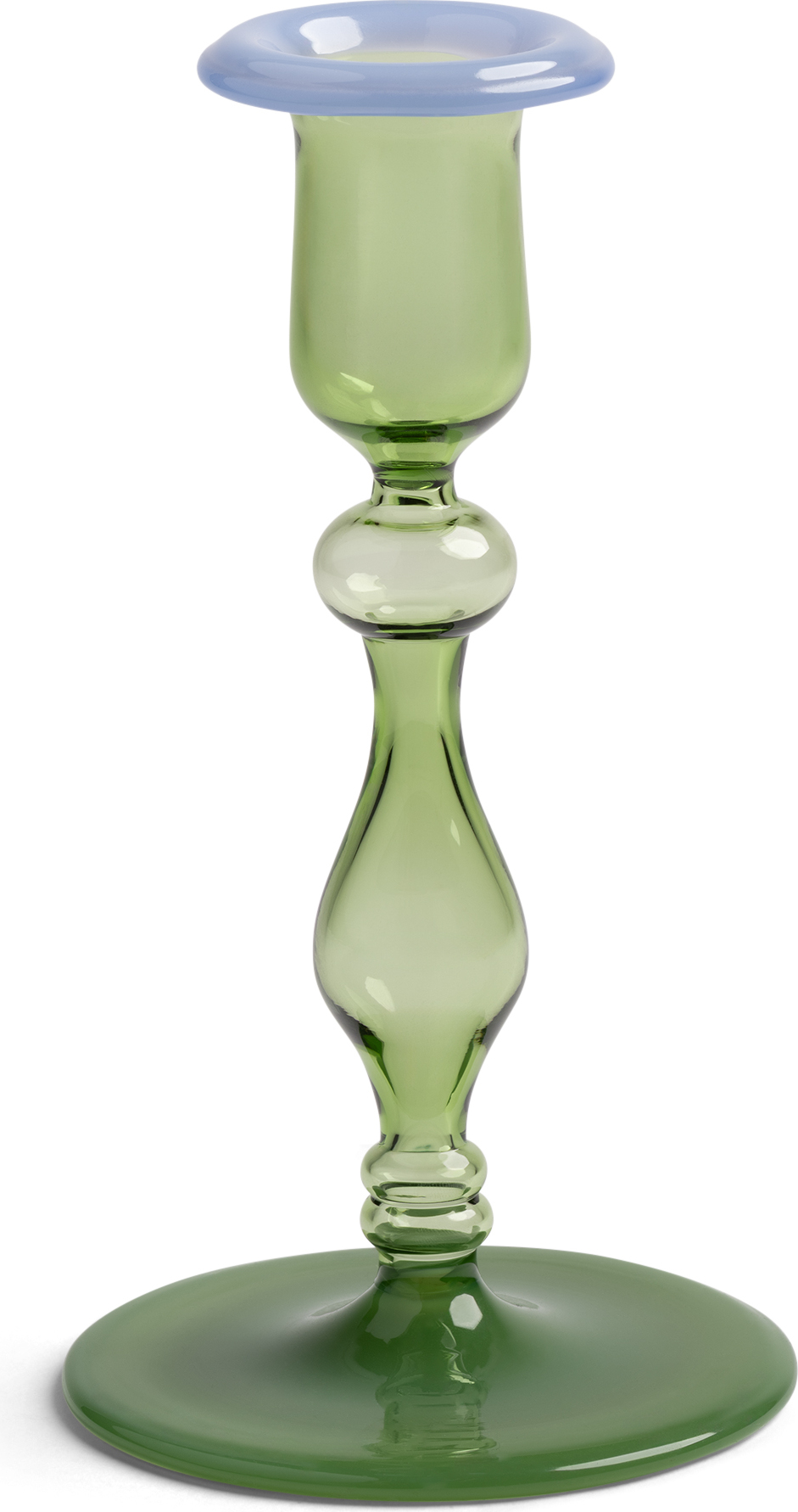 Salto Kerzenständer für klassische Kerze 16 cm, grün
