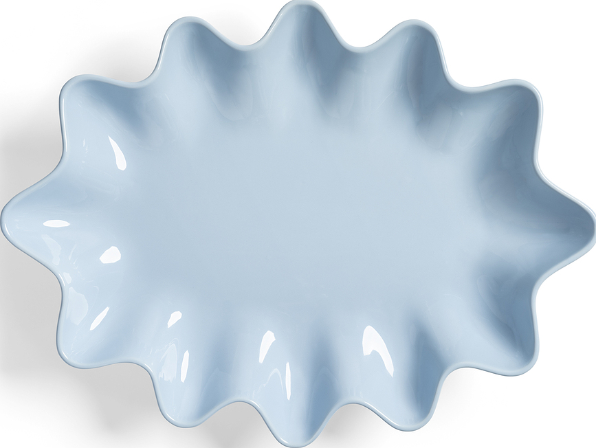 Schaal Sun ovaal 32 x 42,5 cm blauw