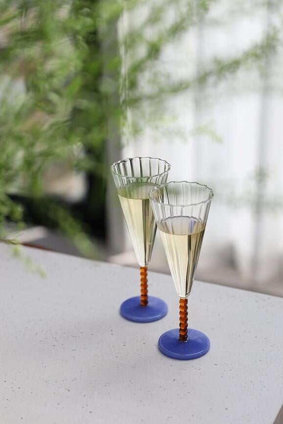 Sektgläser Perle 180 ml, bernsteinfarben, 2 St.