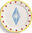 Servírovací tanier Festivo Rhombic 30,5 cm