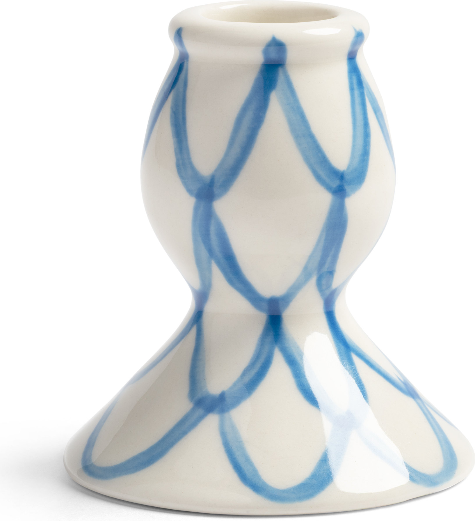 Sirene Kerzenhalter für klassische Kerze, blau