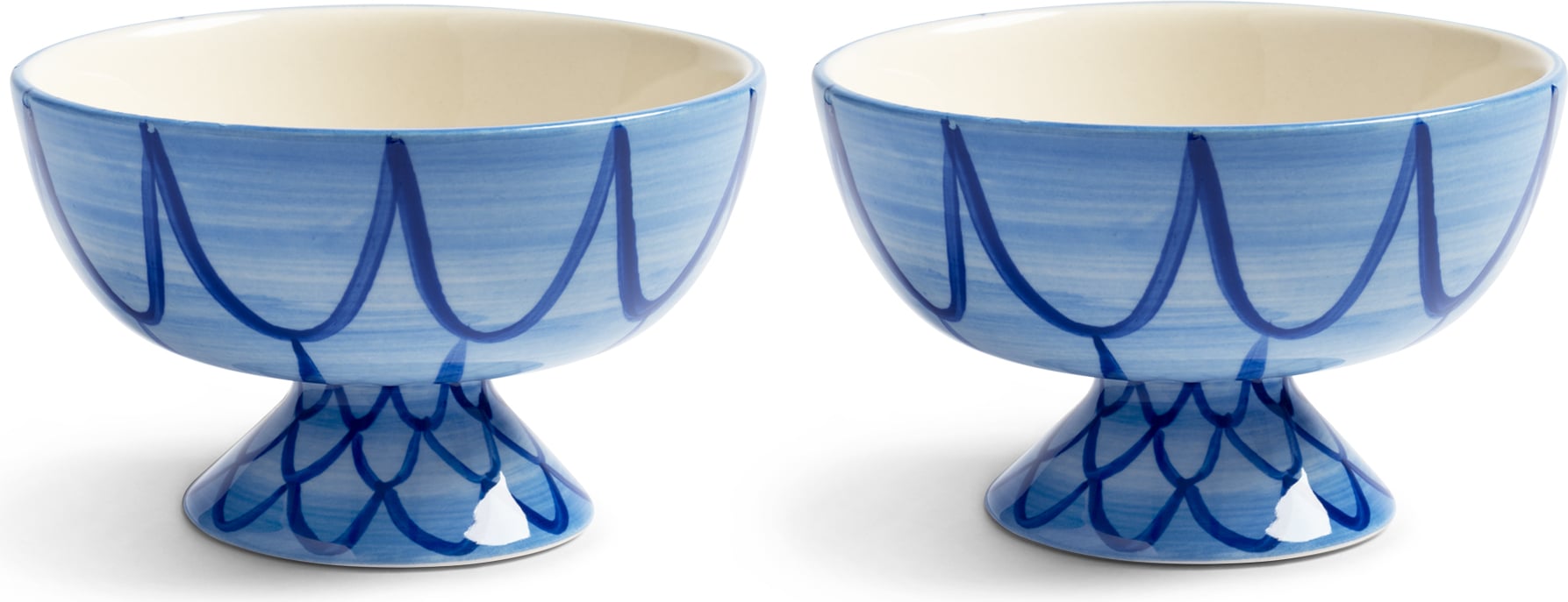 Sirene Snackschalen 12,5 cm, blau, 2 St.