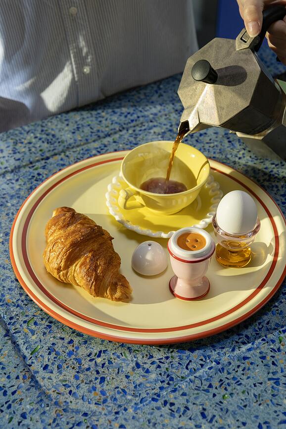 Solniczka i pieprzniczka &K Egg żółta