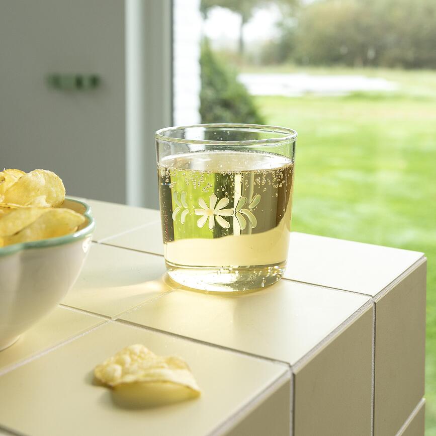 Stiklinės Flora 300 ml, mėlynos, 2 vnt.