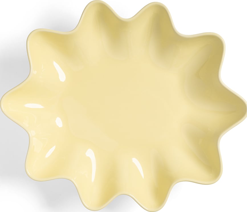 Sun Oval Platter 28 x 33 cm, buttery