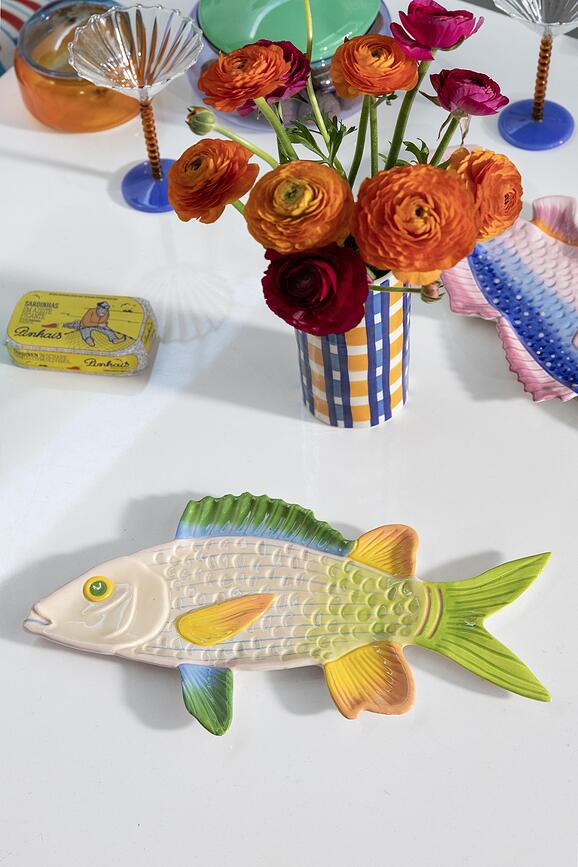 Talerz do serwowania Fish Rainbow 17 x 25,5 cm
