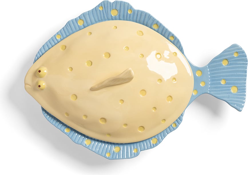 Talerz z pokrywką Plaice brązowy