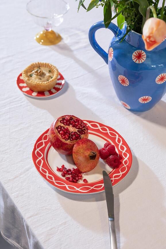 Talerze śniadaniowe Festivo 22,5 cm zielone 2 szt.