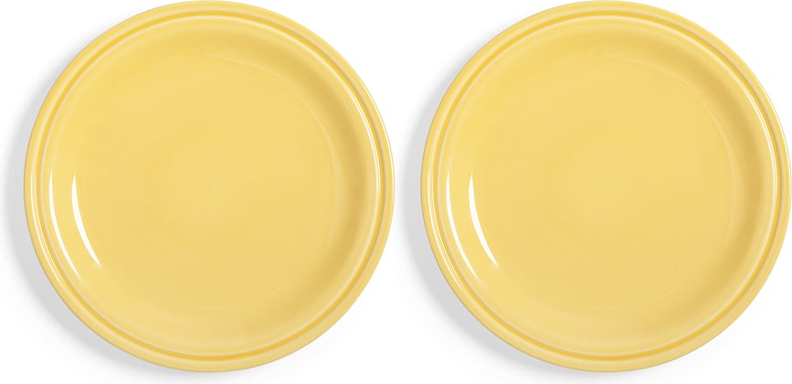 Talerze śniadaniowe Mochi 22,5 cm żółte 2 szt.