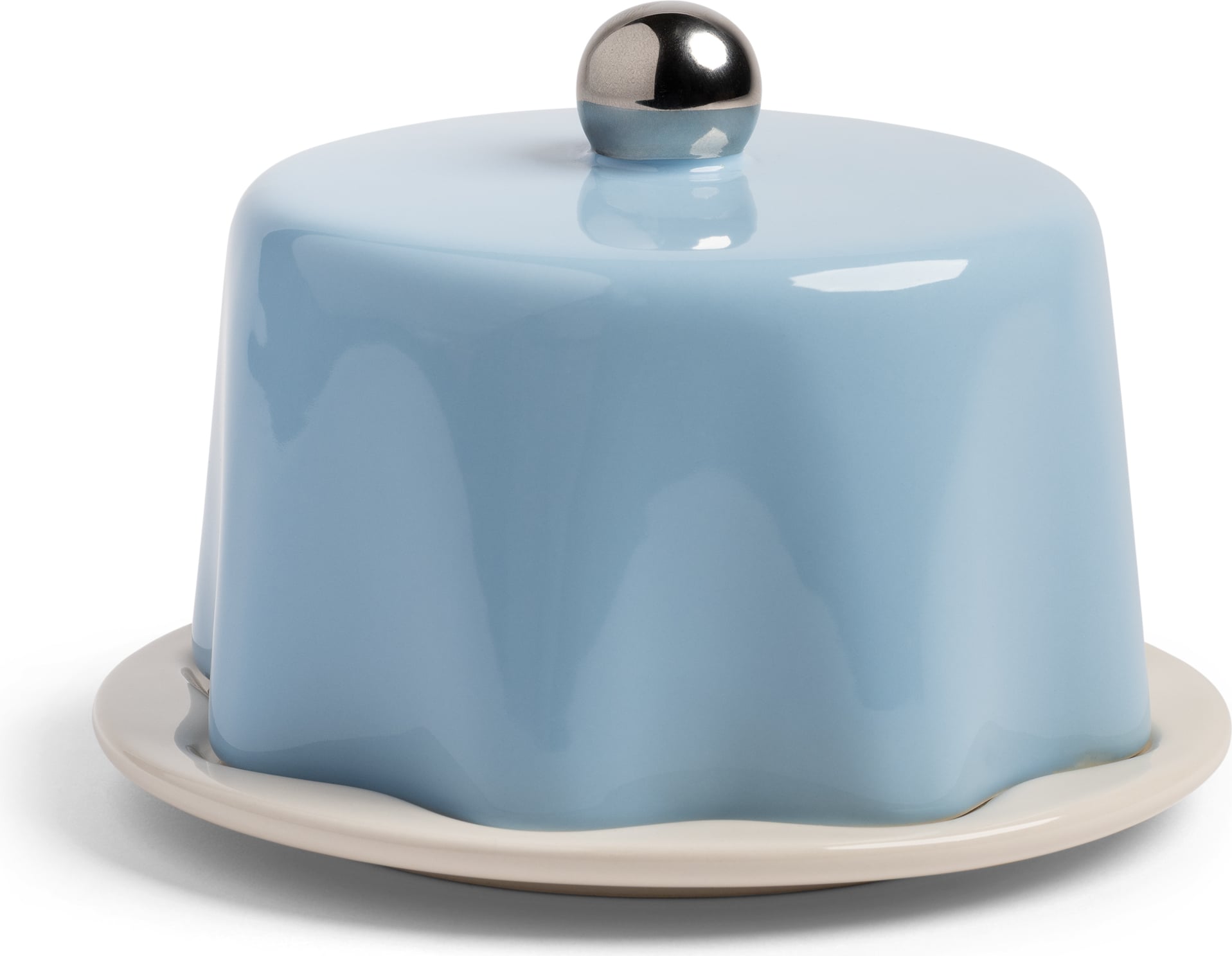 Tavola Teller mit Deckel 11 cm, weiß-blau