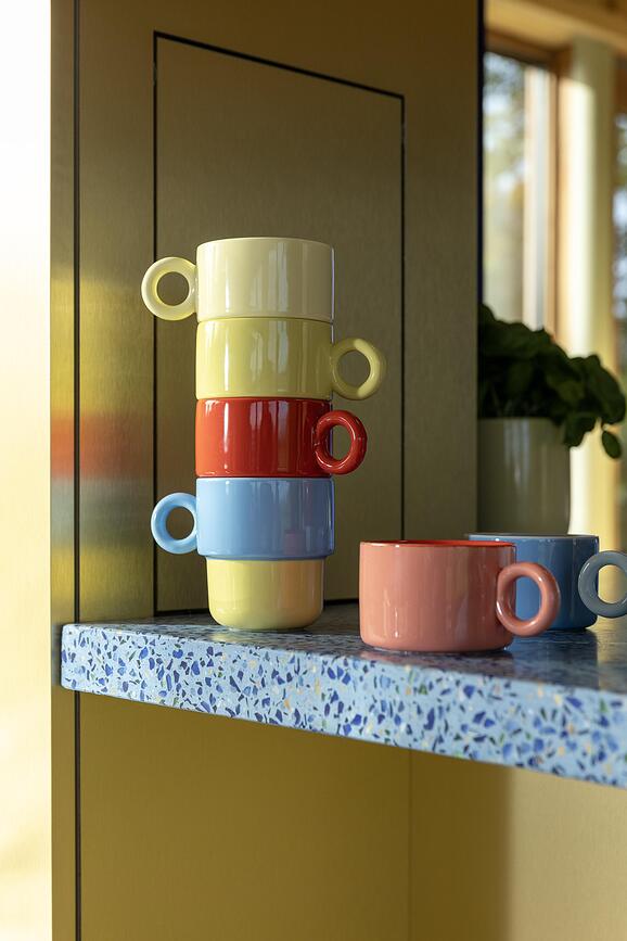 Tazas Chiquito L 200 ml, azules, 2 unidades