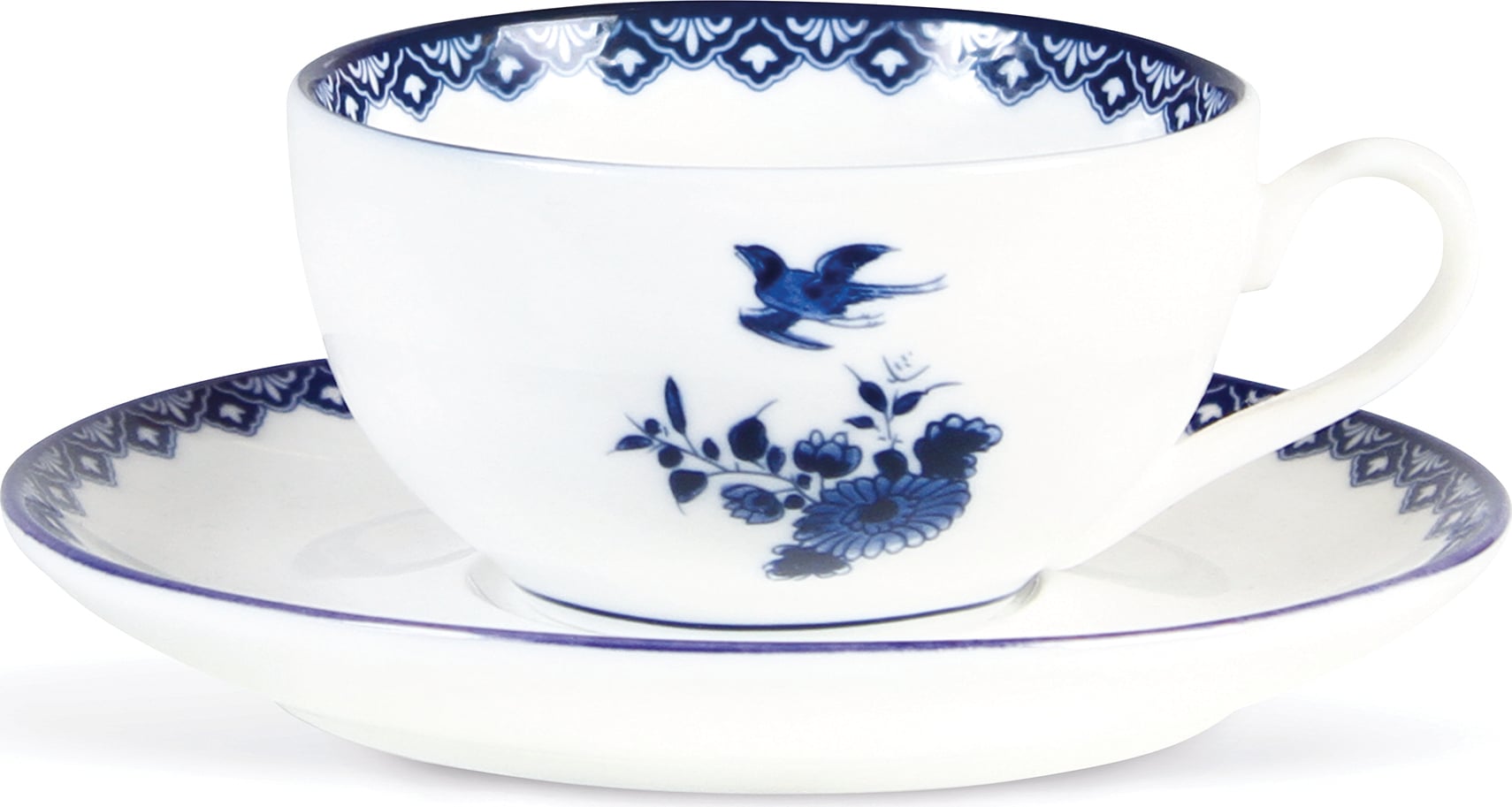 Teetassen mit Untertassen Delftware, 2 St.