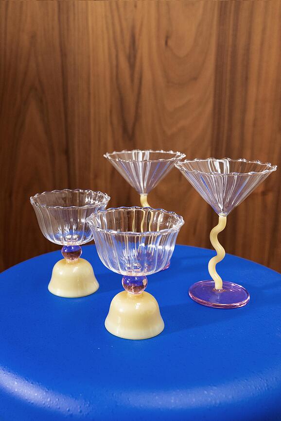 Tulip Wine Glasses 200 ml, caramel, 2 pcs.