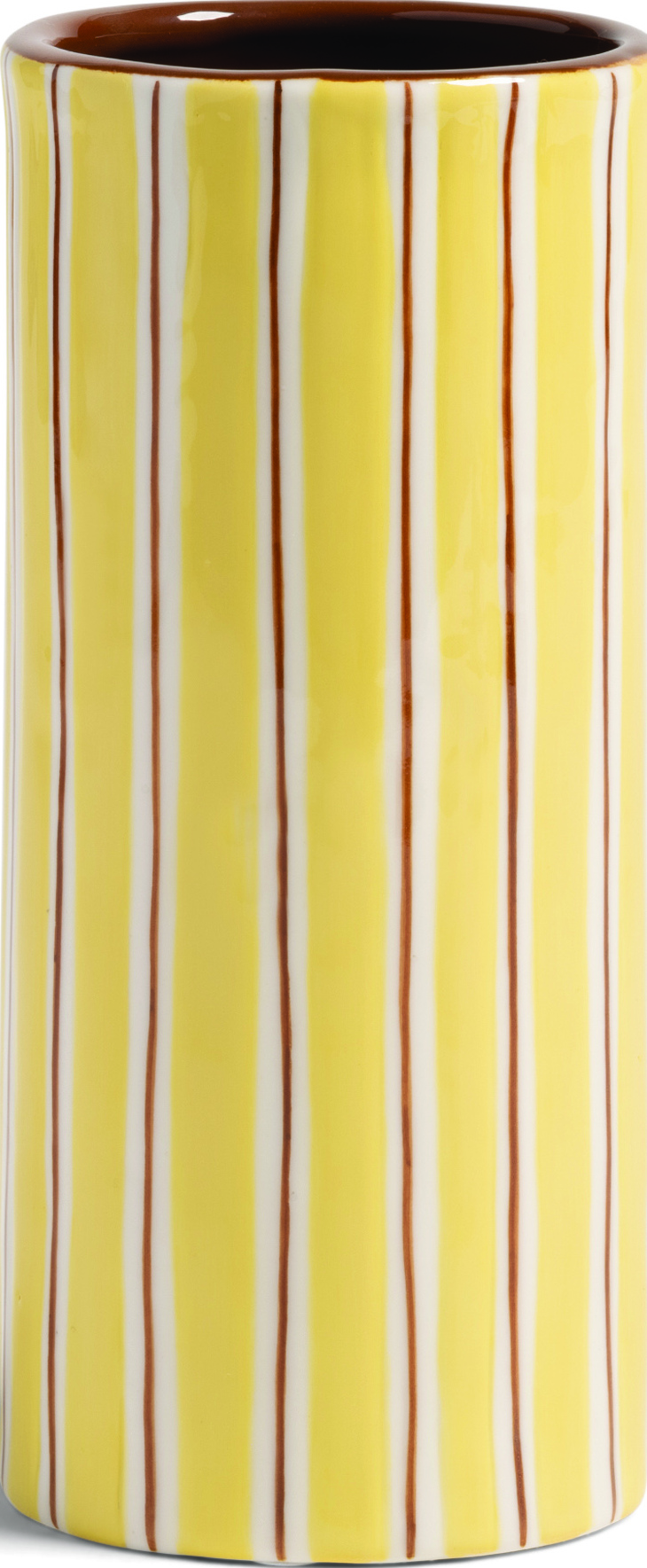 Vase Ray 18 cm, gelb