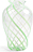 Vāze Yogu Spiral 33,5 cm, zaļa