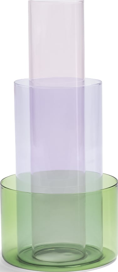 Wazon Amphi 32,5 cm różowo-zielony