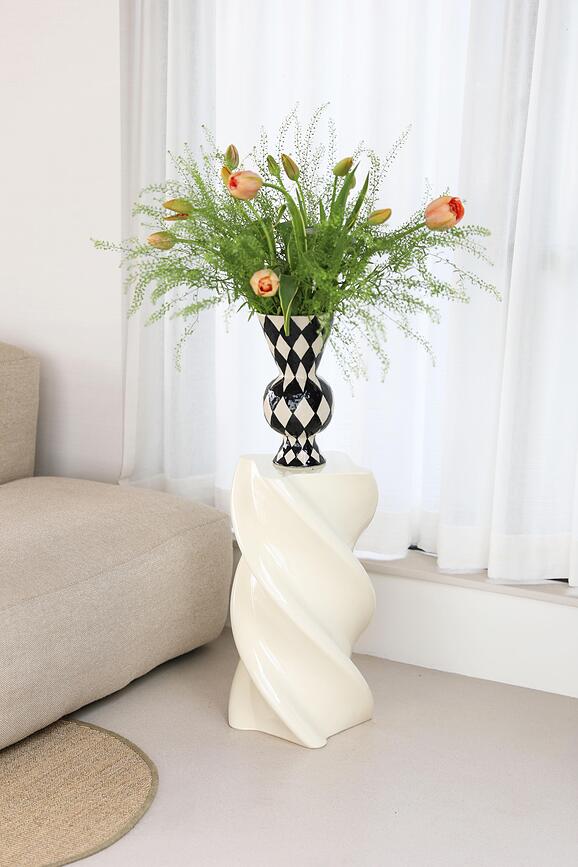 Wazon Rhombic 29,5 cm czarny