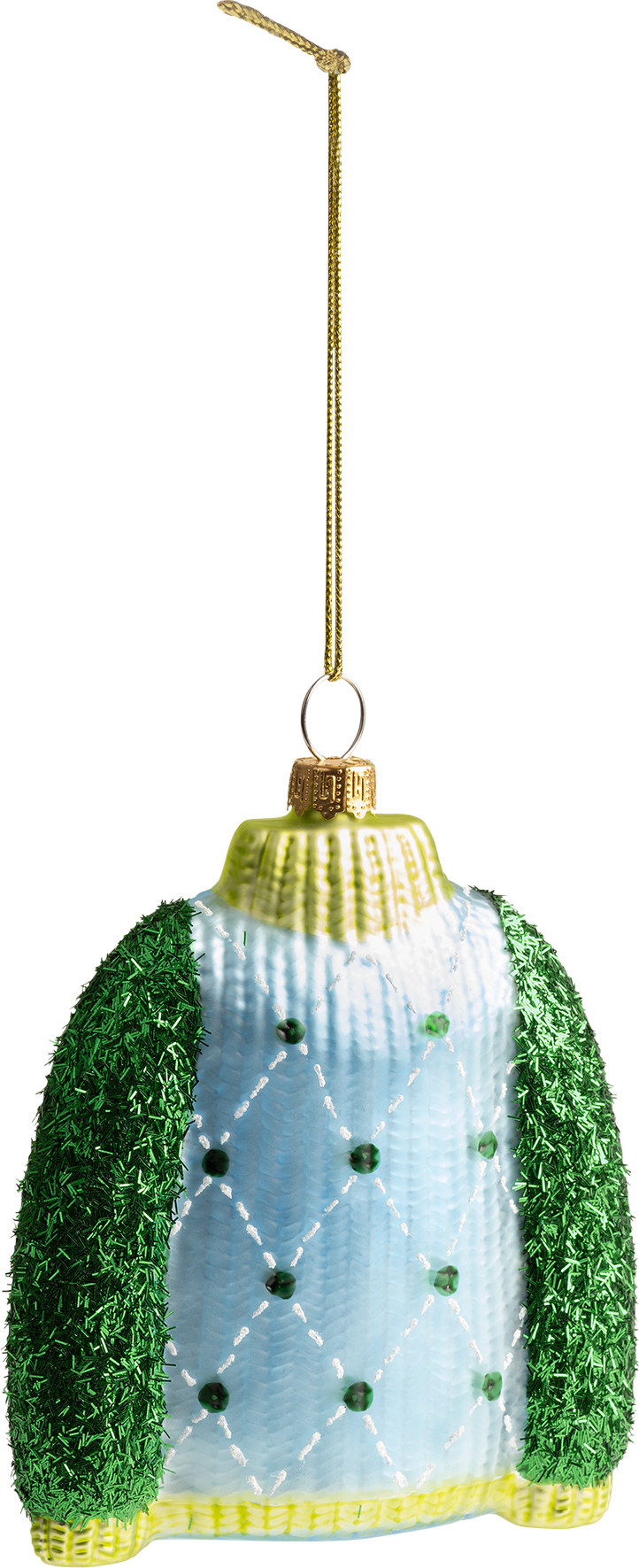 Weihnachtsbaumschmuck Sweater, blau