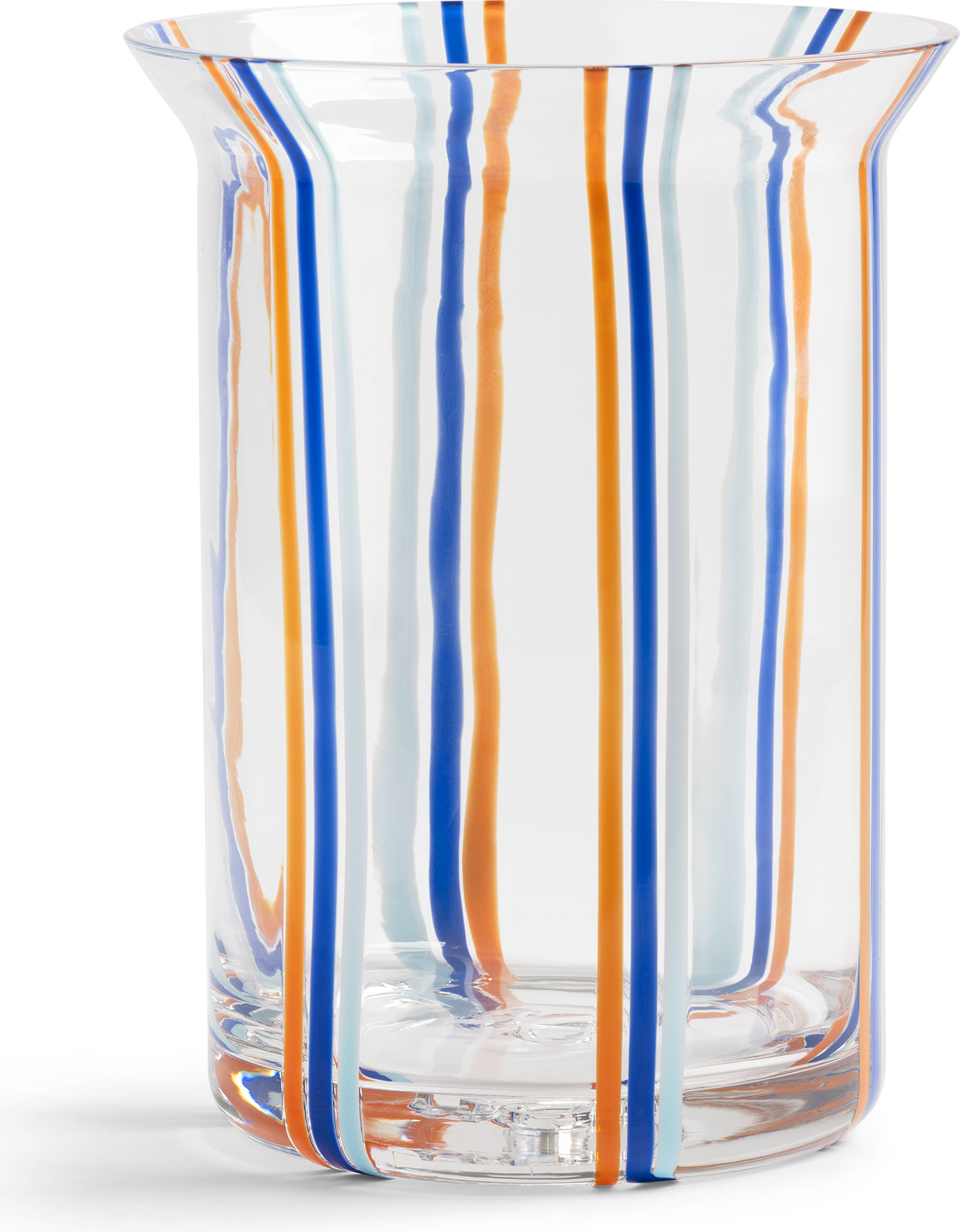 Yogu Stripe Vase 24,5 cm, blau