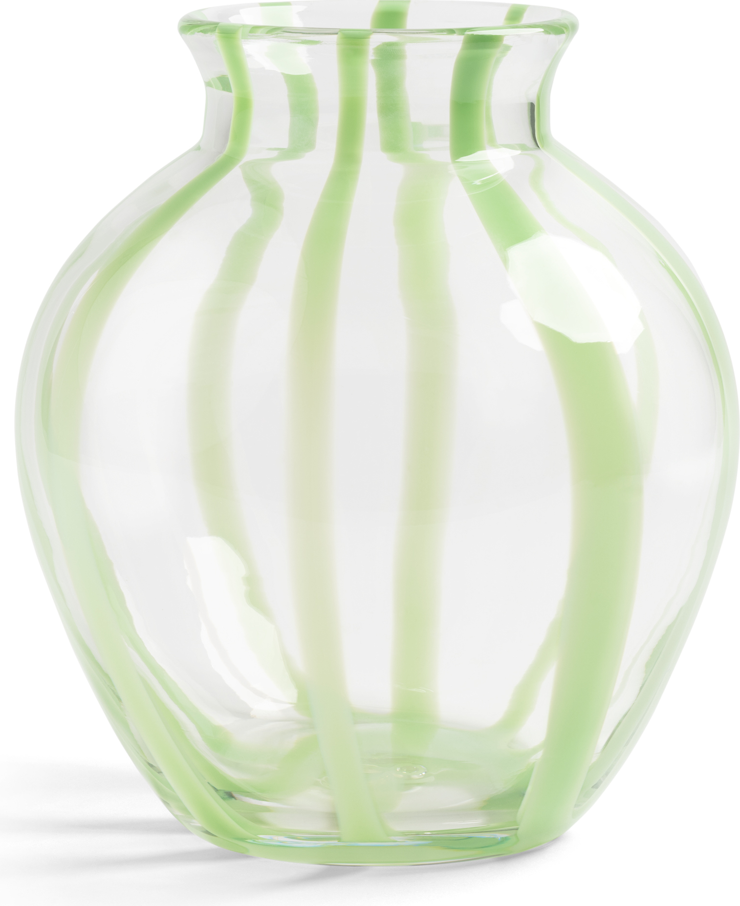 Yogu Stripe Vase 24 cm, grün