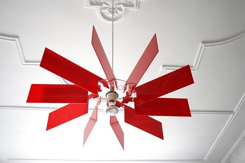 Al-Verd Lampe, rouge