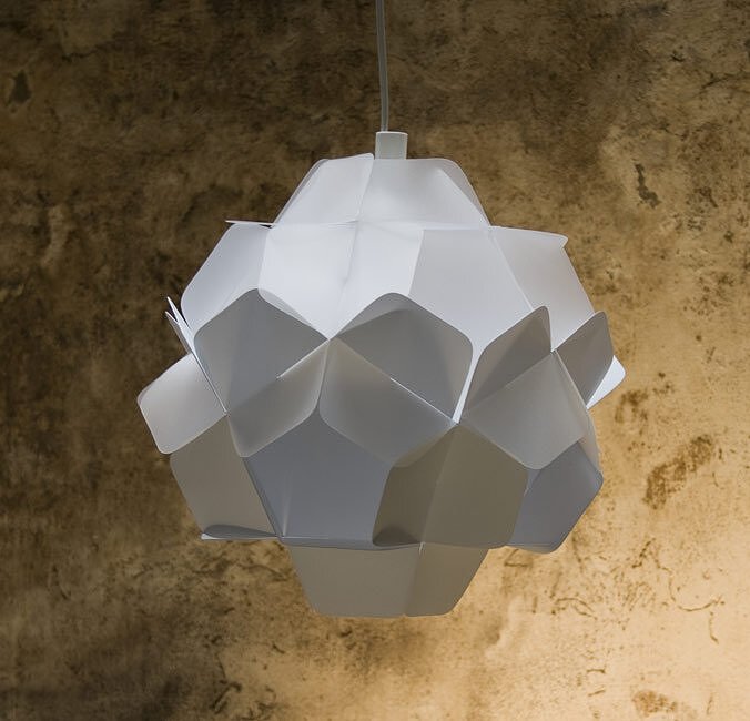 Berga Lampe, noire et opaline