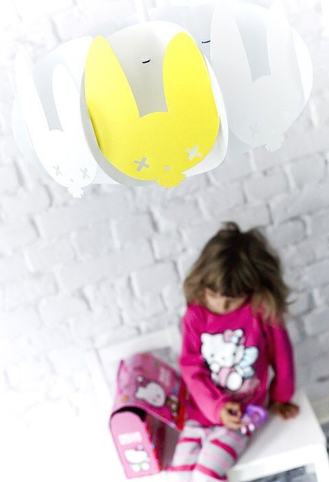 Buxy Lampe avec lapin violet