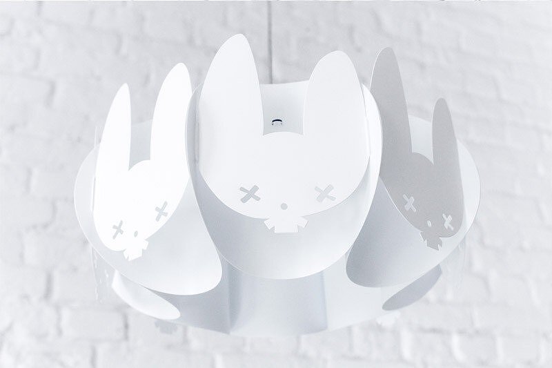 Buxy Lampe avec lapin violet