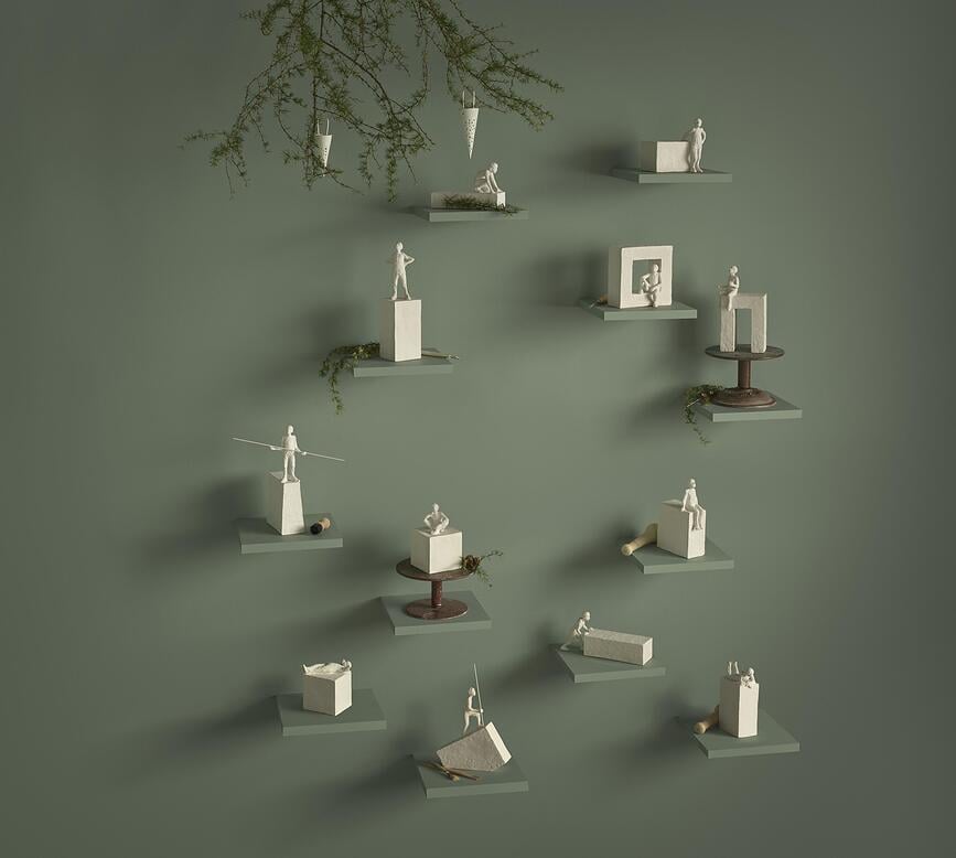 Figura Decorativa Astro, signo Acuario