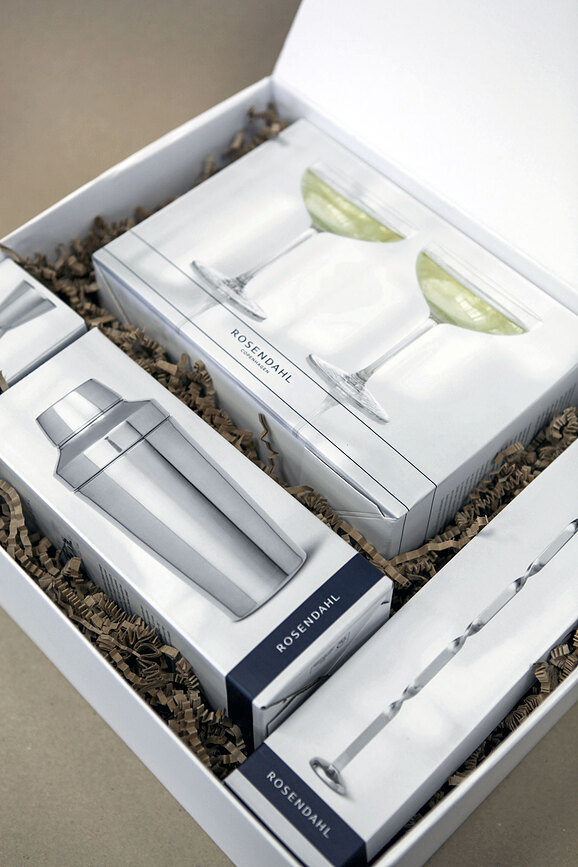 GC Barware Set de Bar avec 2 flûtes à champagne, Set 5 pièces