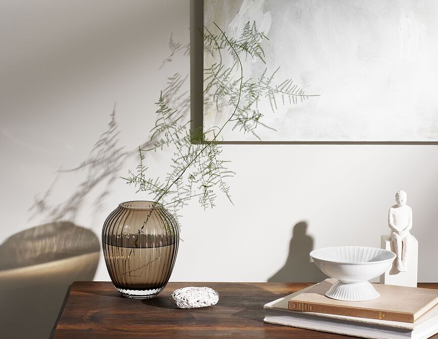 Hammershøi Βάζο, 14 cm, καρυδί, γυάλινο