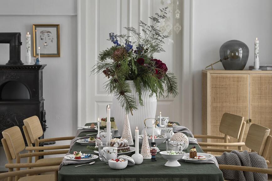 Hammershøi Christmas Skleda na nogi, 23 cm