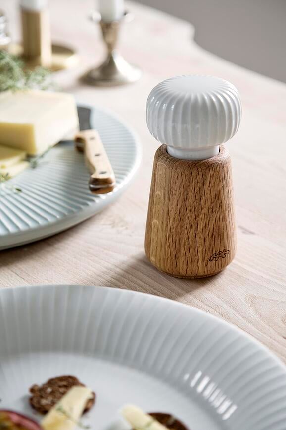 Hammershøi Moulin à poivre ou à sel, 14,5 cm, blanc