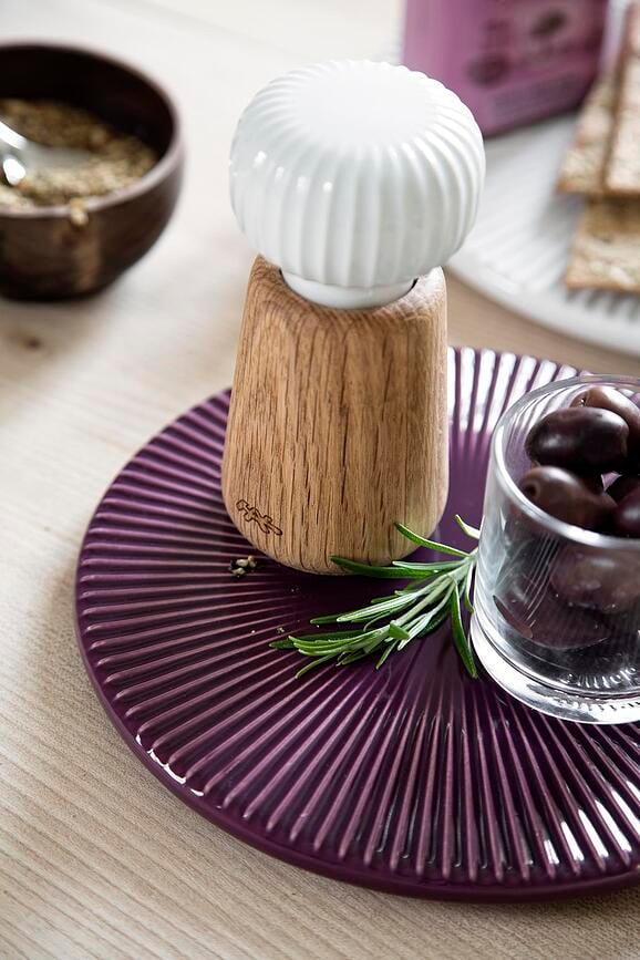 Hammershøi Moulin à poivre ou à sel, 14,5 cm, blanc