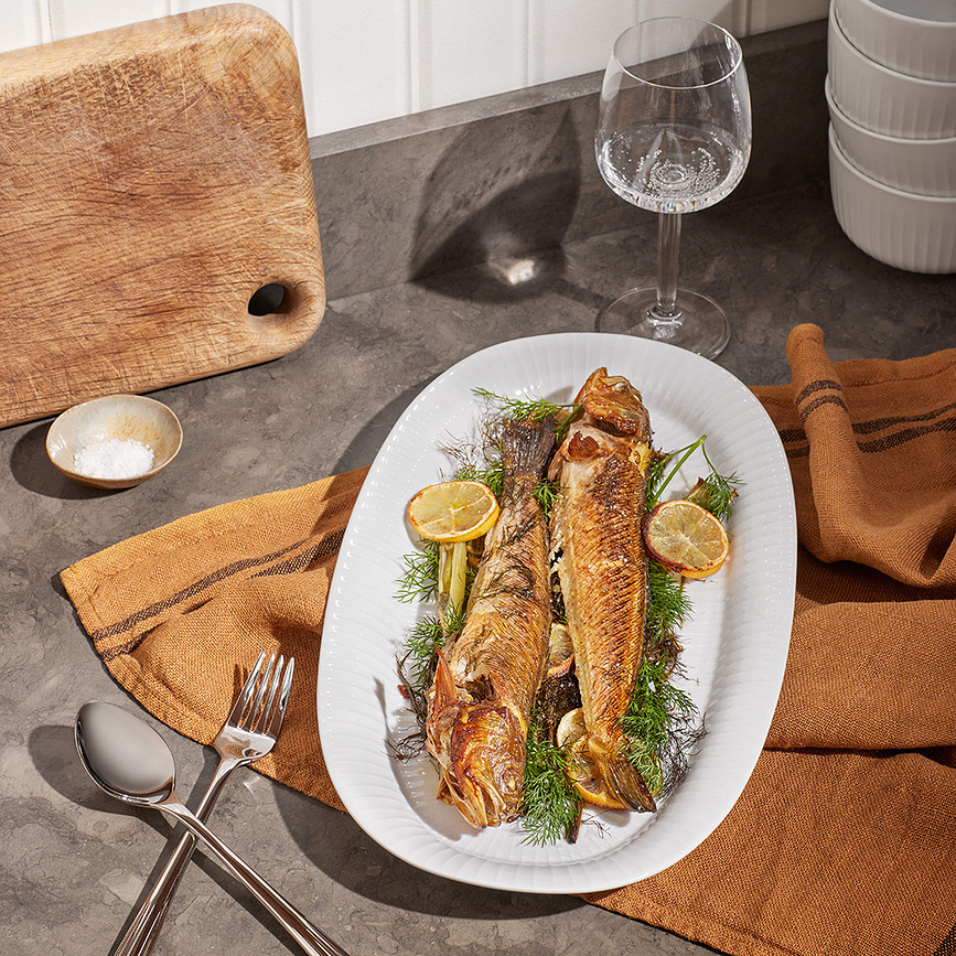 Hammershøi Plateau de service ovale