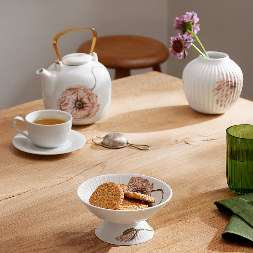 Hammershøi Poppy Posodica s podstavkom, 16 cm