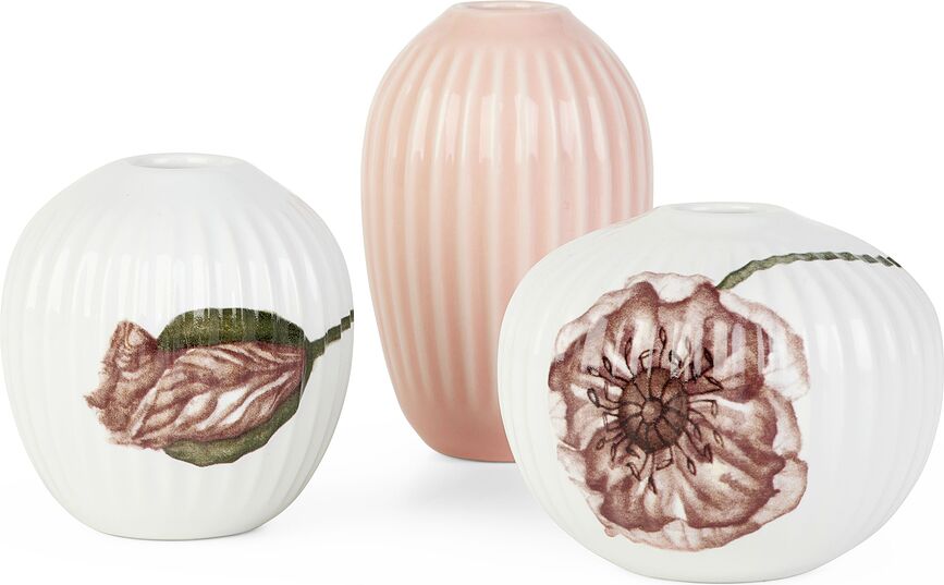 Hammershøi Poppy Vases petits, Lot de 3