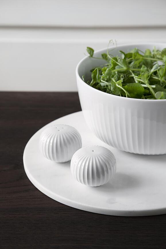 Hammershøi Salière et Poivrière, blanches, Lot de 2