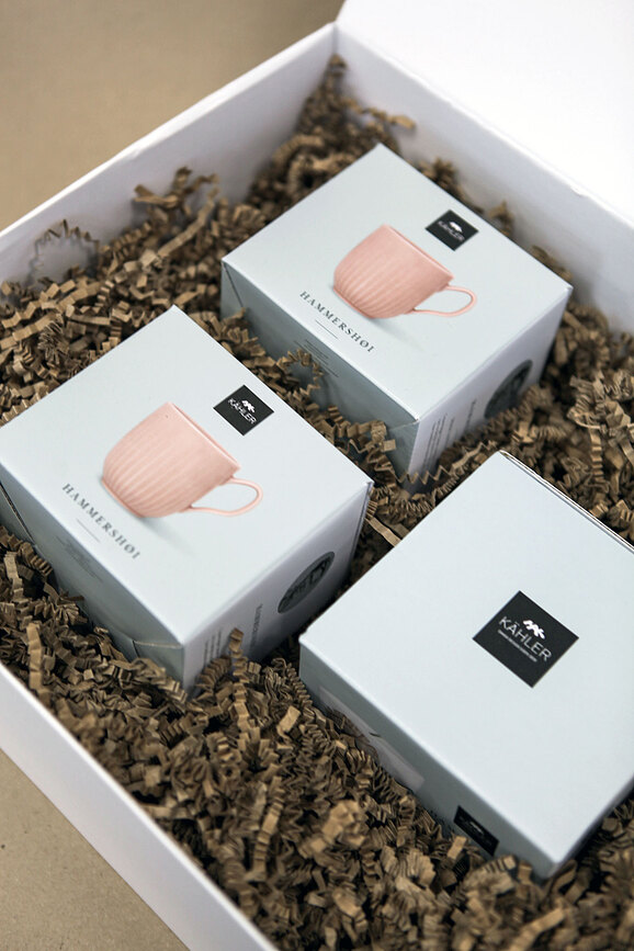 Hammershøi Set Bol et 2 Tasses, Bol 12 cm, Set 3 pièces