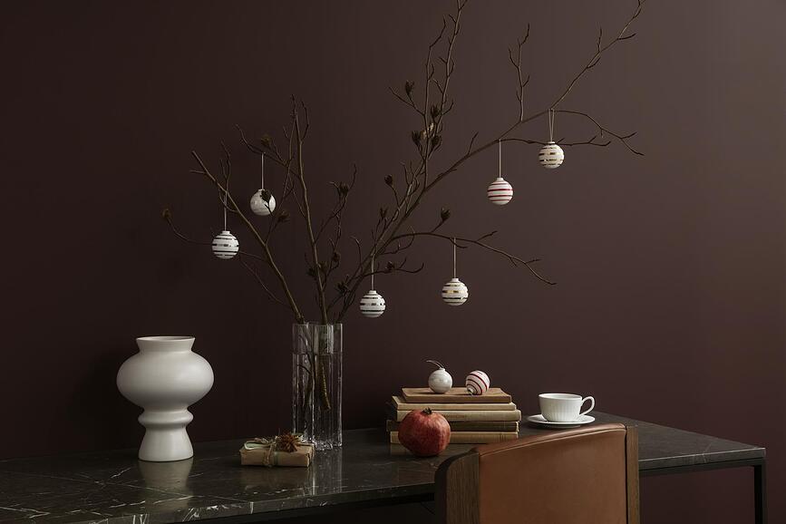 Hammershøi Skodelica za kavo s podstavkom, 250 ml, bela