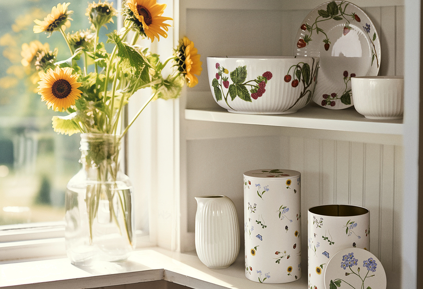 Hammershøi Summer Berries Globok Krožnik, 21 cm