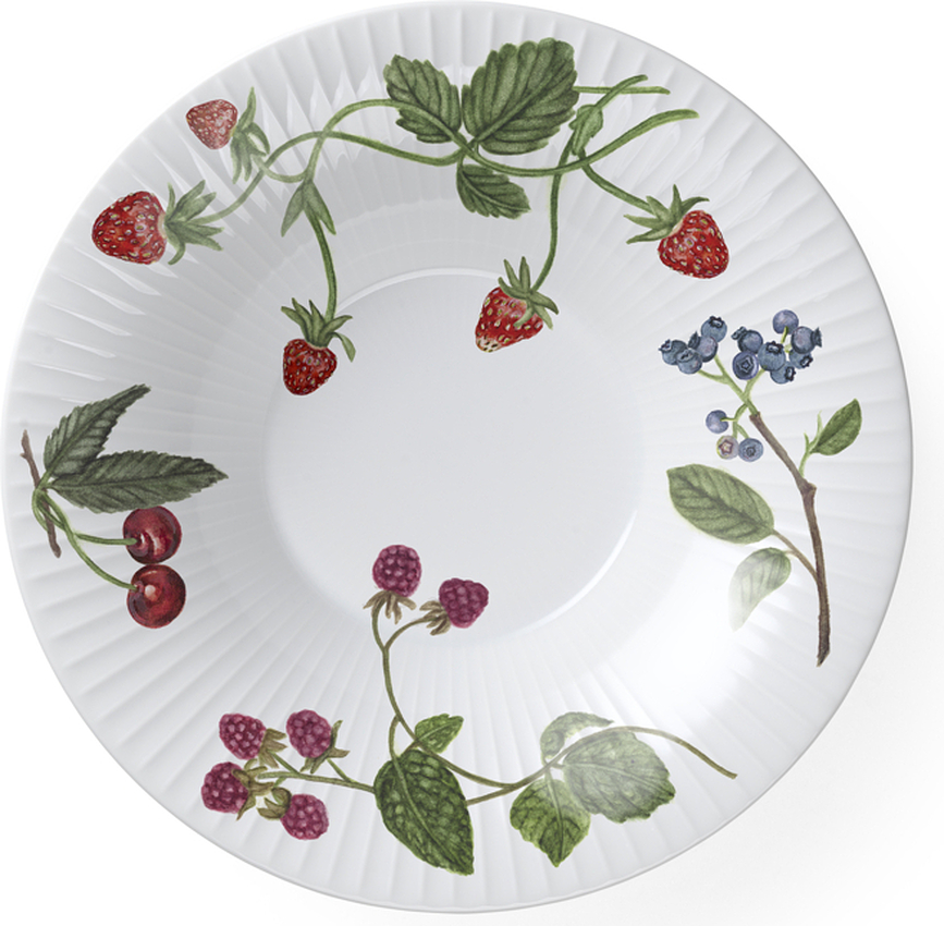 Hammershøi Summer Berries Globok Krožnik, 21 cm