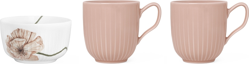 Hammershøi Zdjela i 2 Šalice 12 cm Set od 3 dijela