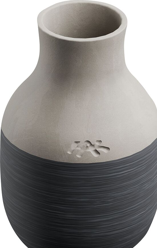 Jarrón Omaggio Circulare, 31 cm, antracita